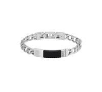 Fossil Pulsera para hombre JF04411040 Acero inoxidable 205×42×9 mm Negro y plata cierre desplegable