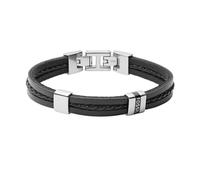 Fossil Pulsera para hombre en acero o piel con cierre desplegable
