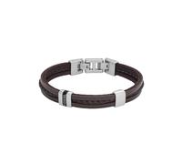 Fossil Pulsera para Hombre, Longitud: 213mm, Ancho: 10.8mm Marrón Pulsera de Cuero, JF04133040, Marrón Mora