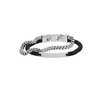 Fossil Pulsera para hombre en acero o piel con cierre desplegable