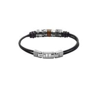 Fossil Pulsera para hombre en acero o piel con cierre desplegable