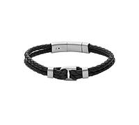 Fossil Pulsera Para Hombre Heritage, Longitud Interior: 180~195mm Pulsera De Acero Inoxidable Plateado, JF04202040