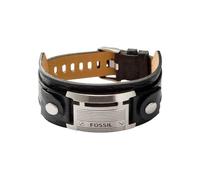 Fossil Pulsera para Hombre, Longitud Total: 242mm, Ancho de Id: 29mm Pulsera de Acero Inoxidable Negro, JF84816040, Negro Ébano