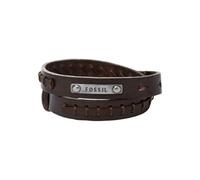 Fossil Pulsera Para Hombre Vintage Casual, Doble Vuelta Longitud Total: 480mm Marrón Pulsera De Cuero, JF87354040