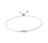 Fossil Pulsera para Las Mujeres de Plata Esterlina, Longitud: Max Longitud Interior:216mm Plata Pulsera de Plata de Ley, JFS00484040, Plata Claro