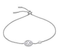 Fossil Pulsera para Las Mujeres de Plata Esterlina, Max. Longitud Interior: 216mm JFS00519040, Plata brillante