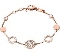 Fossil Pulsera para Mujer, 19 cm + 2.5 cm de Extensión Rosa, Oro Rosa Madreperla, Pulsera de Acero Inoxidable, JF01739791, Oro Cosecha