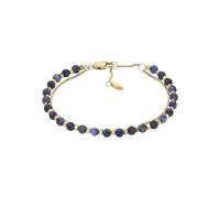 Fossil Pulsera para Mujer All Stacked Up con Cuentas de lapislázuli azul, JF04540710, Azul Claro