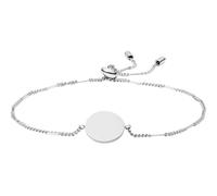 Fossil Pulsera Para Mujer Classics, 216mm Plata Acero Inoxidable, JF03168040