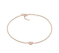 Fossil Pulsera para mujer, Plata de ley chapada en oro rosa, L: 190mm x Anch: 5.6mm x Alt: 5.1mm, JFS00608791, Oro Rosa, Oro rosado