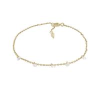 Fossil Pulsera Para Mujer Sadie, Longitud: 165mm+30mm, Anchura: 3mm, Altura: 5mm Pulsera De Latón Bañada En Oro De 14K, JA7135710