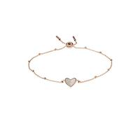 Fossil Pulsera Para Mujer Vintage Glitz, Longitud: 216mm Pulsera De Acero Inoxidable Color Oro Rosa, JF03647791