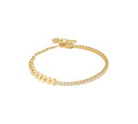 Fossil Sutton JA7303710 - Pulsera de latón dorado para mujer