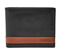 Fossil Billetero para hombre Quinn, 100% Piel Bifold negro 11.43 cm Largo x 1.9 cm Ancho x 8.89 cm Alto ML3644001