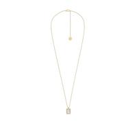 Fossil Raquel Collar de acero inoxidable en tono dorado para mujer, JF04997710