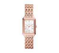 Fossil Raquel Reloj de cuarzo de acero inoxidable con tres manecillas para mujer Color: oro rosa (Modelo: ES5271)