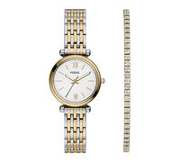 FOSSIL Reloj analógico 'Carlie' oro / plata One Size oro / plata