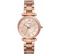 FOSSIL Reloj analógico 'Carlie' oro rosa / blanco One Size oro rosa / blanco