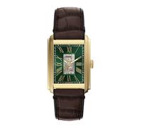 FOSSIL Reloj analógico 'CARRAWAY' marrón / oro / verde One Size marrón / oro / verde