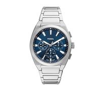 Fossil Reloj analógico de Cuarzo para Hombre con Correa de Acero Inoxidable FS6104, Plata
