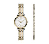 Fossil Reloj analógico de Cuarzo para Mujer con Correa de Acero Inoxidable ES5450SET