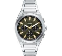 FOSSIL Reloj analógico 'EVERETT' gris / verde / plata One Size EUR