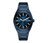 Fossil Everett Hombre Reloj de 42MM de Acero Inoxidable Azul, FS6169