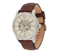 FOSSIL Reloj analógico 'Heritage' crema / marrón oscuro / plata One Size crema / marrón oscuro / plata