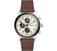 FOSSIL Reloj analógico marfil / marrón / negro / plata One Size EUR