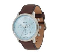 FOSSIL Reloj analógico 'Neutra' azul pastel / marrón / plata, Talla One Size
