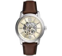 FOSSIL Reloj analógico 'Heritage' crema / marrón oscuro / plata, Talla One Size