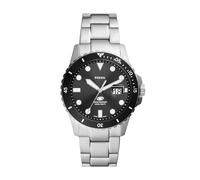 Fossil Blue Dive Acero Inoxidable Esfera Negro Cuarzo FS6032 100M Reloj Hombre