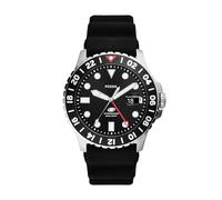 Fossil Reloj Analógico para Hombre de Cuarzo con Correa en Acero Inoxidable FS6036, Negro