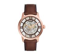 Fossil Reloj analógico para hombre ME3259, cuarzo, 44 mm, correa acero inoxidable, marrón oscuro