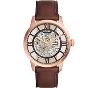 Fossil Reloj Analógico para Hombre de Cuarzo con Correa en Acero Inoxidable ME3259, 44MM, Marrón Oscuro