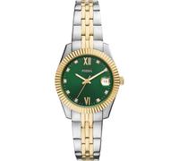 Fossil Reloj Neutra para Hombre, Movimiento cronógrafo de Cuarzo con Correa de Piel, Verde frío