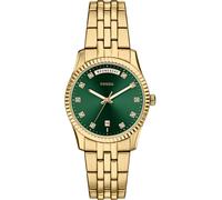 FOSSIL Reloj analógico 'SCARLETTE' oro / esmeralda One Size EUR