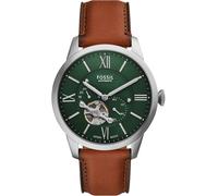 Fossil Reloj Analógico para Hombre de Automático con Correa en Cuero ME3265, 8.7Lx8.7Wx7Hcm, Verde Oscuro, 44 mm