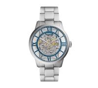 Fossil Reloj automático para hombre Townsman de acero inoxidable, ME3260, 44MM, Tono Plateado