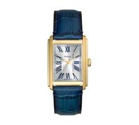 Fossil Reloj Carraway para Hombre, Movimiento de Cuarzo de Tres manecillas con Correa de Piel o Acero Inoxidable, Conjunto Azul
