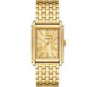 Fossil Reloj Análogico-Digital para Hombre de Automático con Correa en Poliéster FS6009, Tono Oro