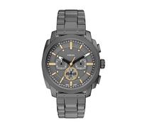 Fossil Reloj cronógrafo de Acero Inoxidable para Hombre, Gris Ahumado, 44MM