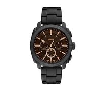 Fossil Reloj cronógrafo de acero inoxidable para hombre, Negro (Black Bracelet), 44mm