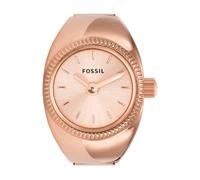 Fossil Reloj de dos manecillas de acero inoxidable y cuarzo para mujer Color del anillo: oro rosa (Modelo: ES5247)