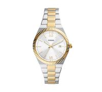 Fossil Reloj de tres manecillas de acero inoxidable y cuarzo Scarlette para mujer Color: plateado/dorado (Modelo: ES5259)