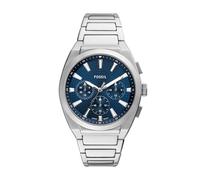 Fossil Reloj Everett de acero inoxidable con crongrafo para hombre