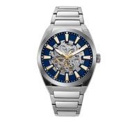 Fossil Reloj Everett para Hombre, Movimiento automático de Tres Agujas con Correa de Acero o Piel