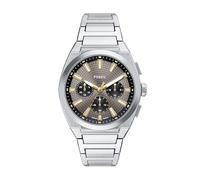 Fossil Reloj Everett para Hombre, Movimiento Cronógrafo Cuarzo con Correa de Piel o Acero