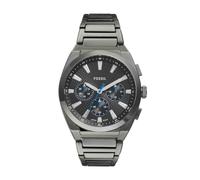 Fossil Reloj Everett para Hombre, Movimiento Cronógrafo Cuarzo con Correa de Piel o Acero