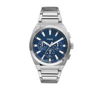 Fossil Reloj Everett para Hombre, Movimiento Cronógrafo Cuarzo con Correa de Piel o Acero
